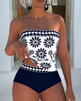 Tankini Daisy Druk Bandeau