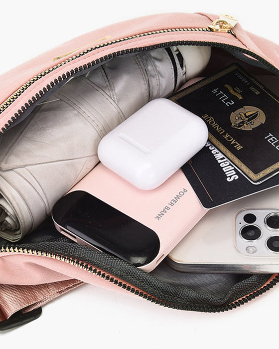 Modna jednokolorowa torba na ramię