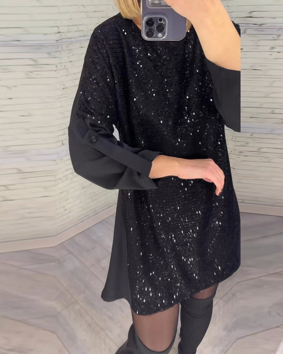 Sukienka z marszczonymi rękawami