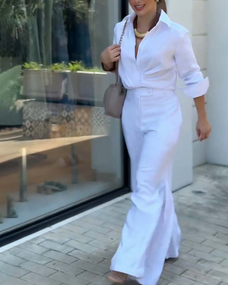 Bluzka Klapa Jednokolorowa Uniwersalna