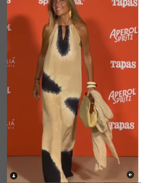 Sukienka Bez Rękawów Gradient Halter