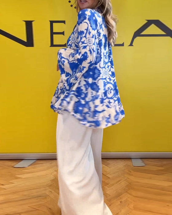 Bluzka z długim rękawem z nadrukiem