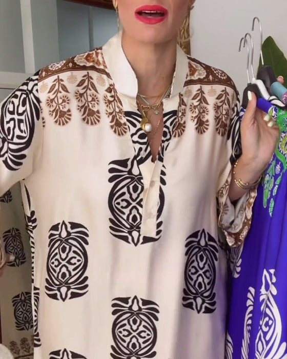 Luźna sukienka w stylu retro