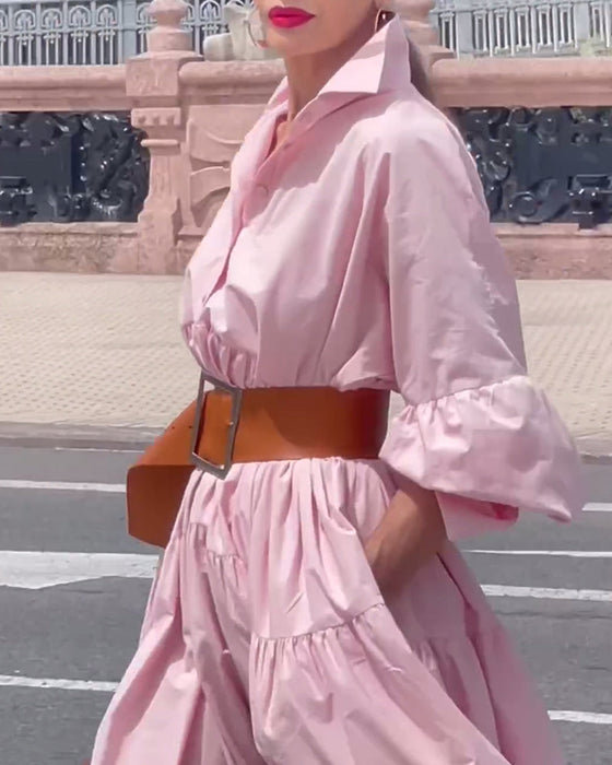 Sukienka w jednolitym kolorze