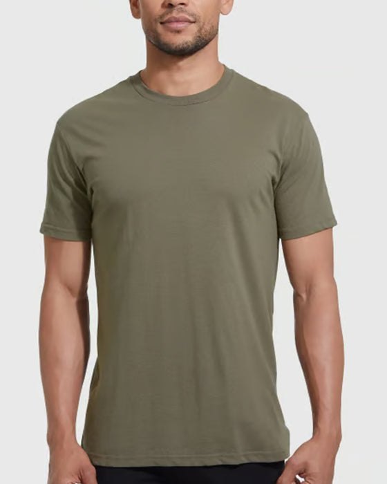 T-Shirt Okrągły Szyj Wąski Krój