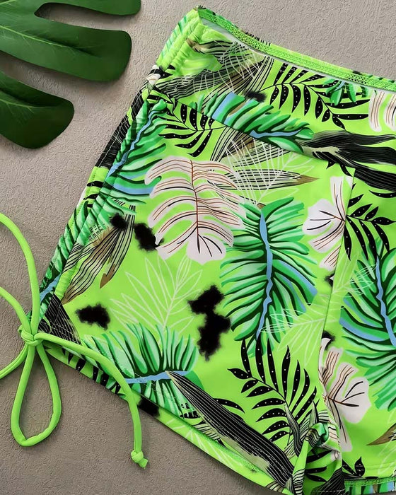 Bikini Opaska Na Szyję Kamizelka Tropikalny Liść