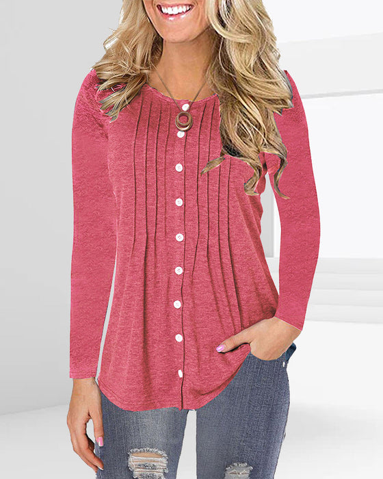 Codzienny top z długim rękawem