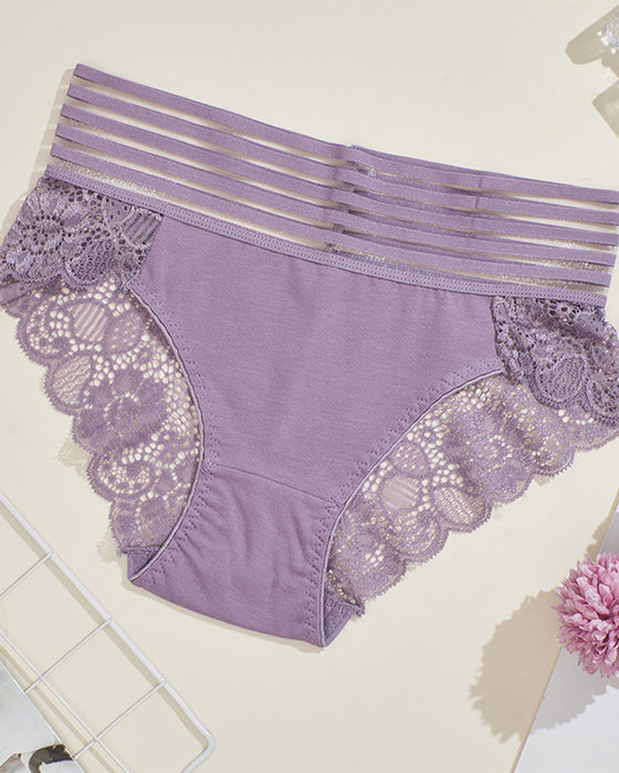 Majtki Szeroka Talia Koronka