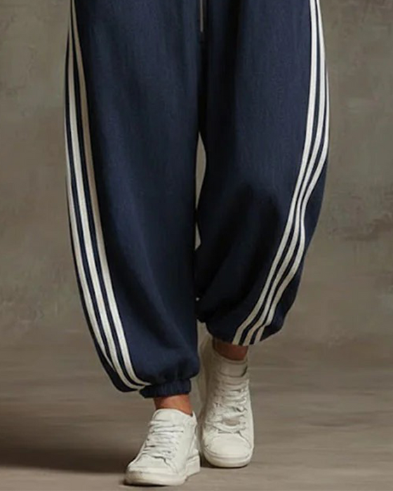 Kombinezon W Paski Sportowy Zamek