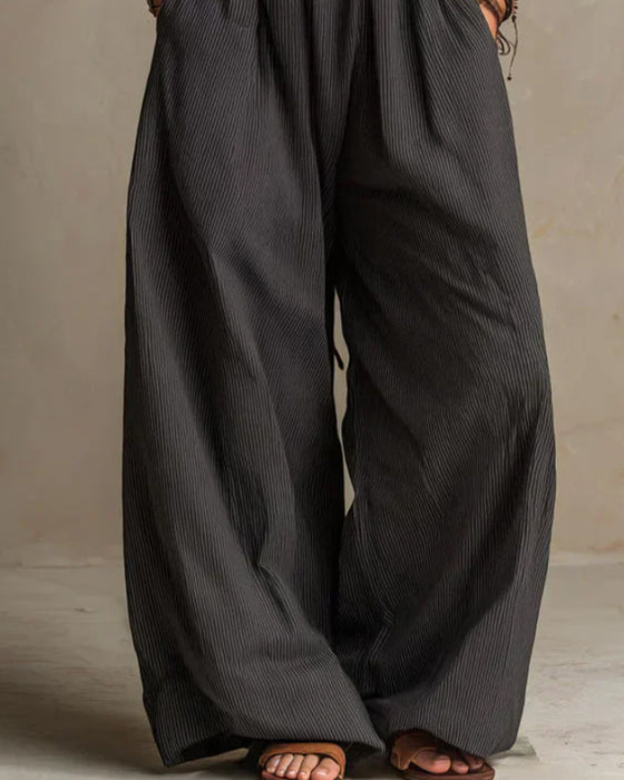 Jumpsuit Halter Krzyż Bez Rękawów Pasek