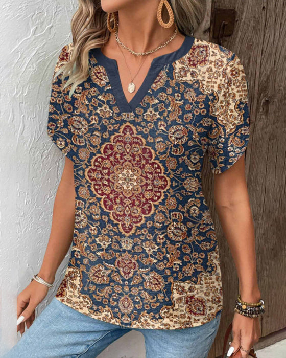 Koszulka z krótkim rękawkiem w stylu retro