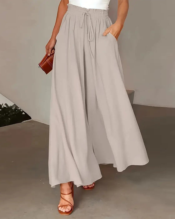 Spodnie Polka Kropka Wydruk Długie