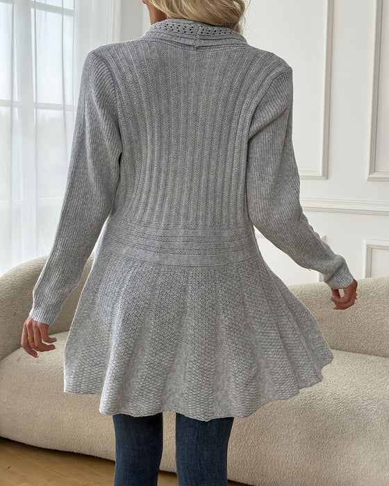 Kardigan Sweter Kurtka Średniej Długości