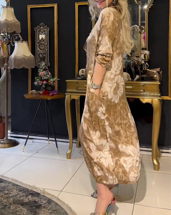 Sukienka z guzikami w stylu vintage