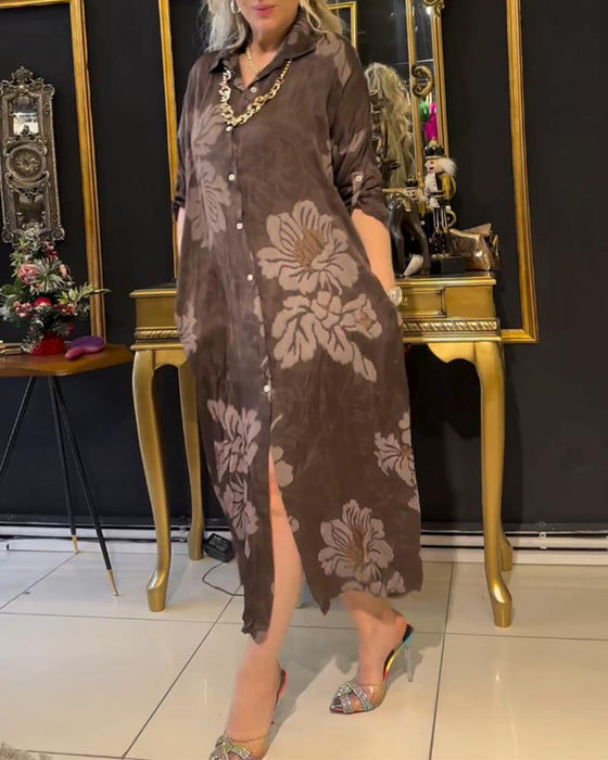 Sukienka z guzikami w stylu vintage