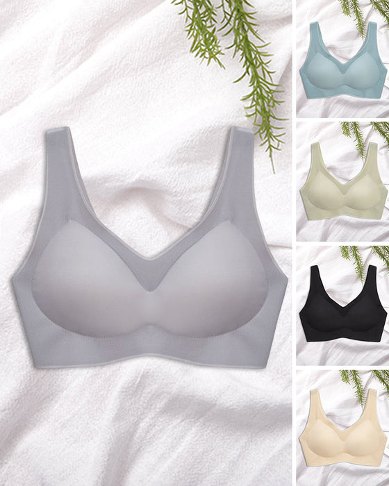 Bezszwowy, oddychający biustonosz push up