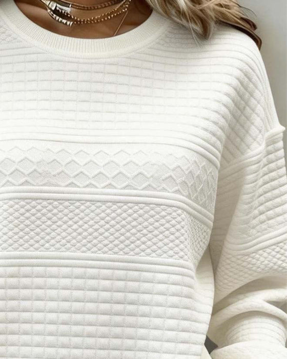 Bluza Twist Okrągły Dekolt