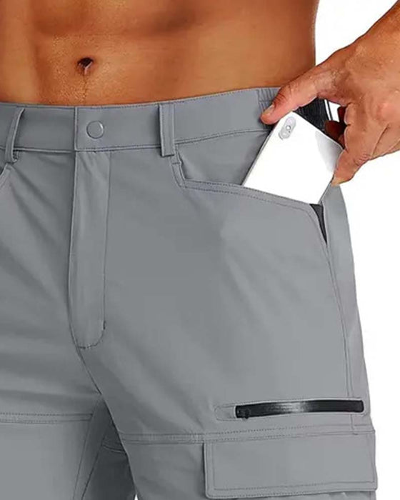 Męskie Spodnie Terenowe Kieszeń Kargo Casual