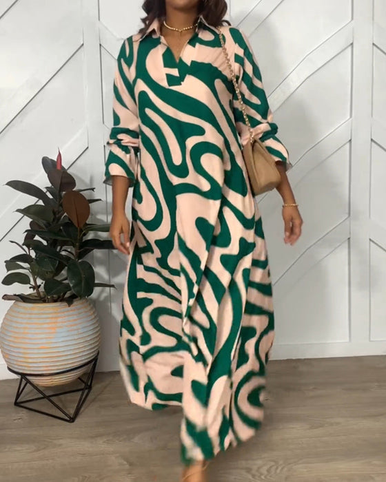 Elegancka sukienka z długim rękawem