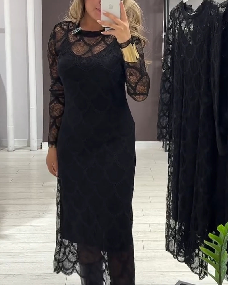 Zestaw Cover Up & Sukienka Cami Koronka