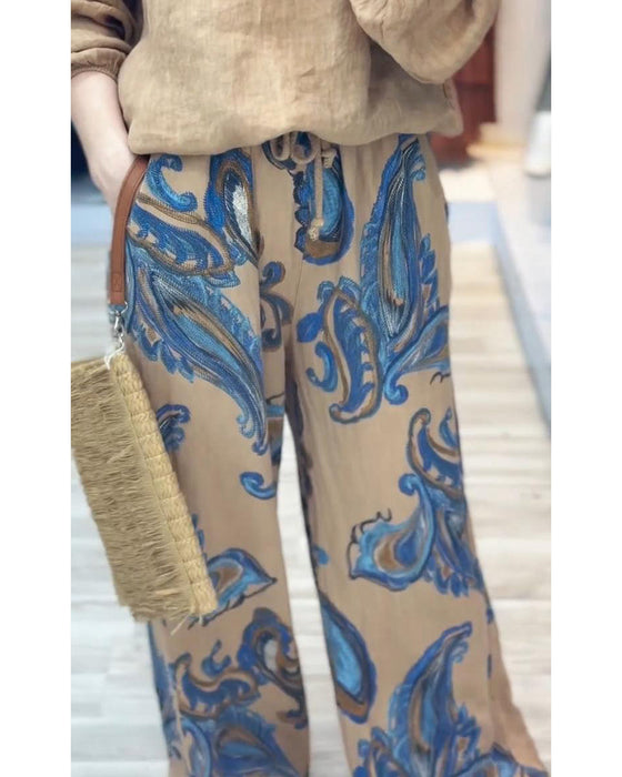 Zestaw z długim rękawem i nadrukiem w stylu casual