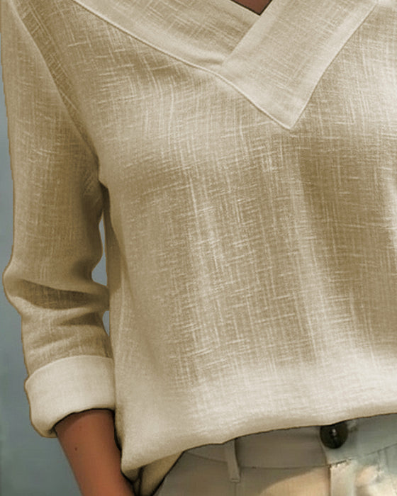 Top Stylowy Dekolt W Serek Off-The-Shoulder