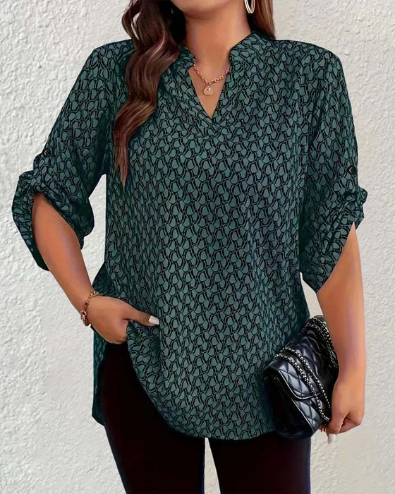 Bluzka Dekolt W Elegancka Wyrafinowana Boho