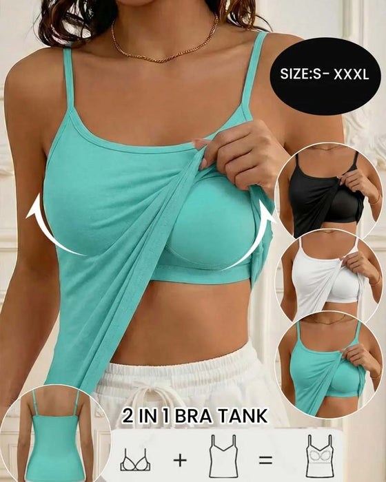 Cami Top Wbudowany Biustonosz Ramiączka