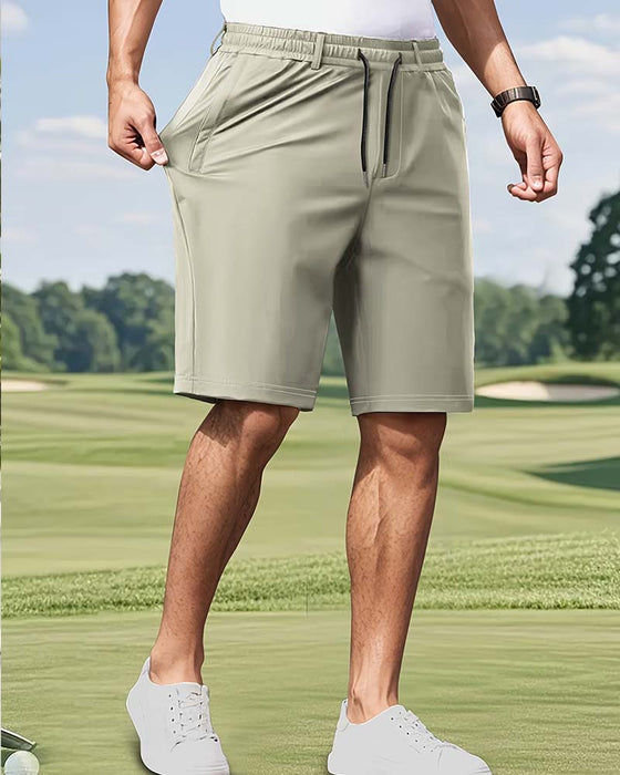 Shorts Elastyczna Talia Ściągacz Męski