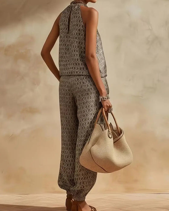 Zestaw Geometryczny Halter Jogger