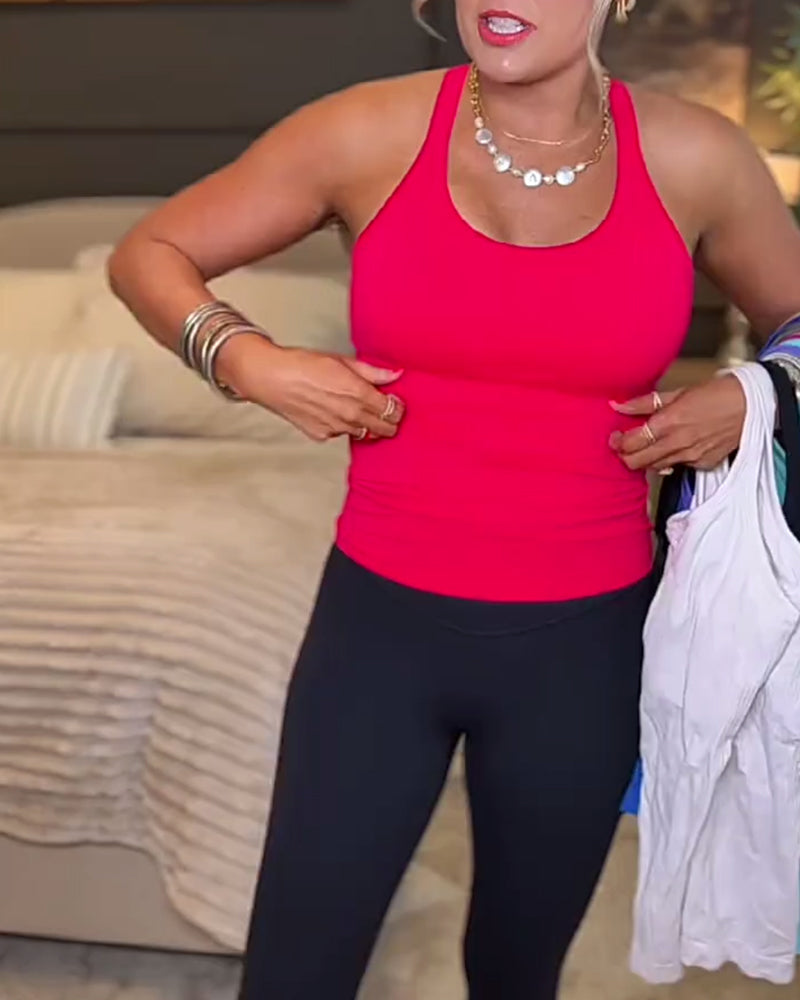 Cami Top Racerback Szczupły Krój