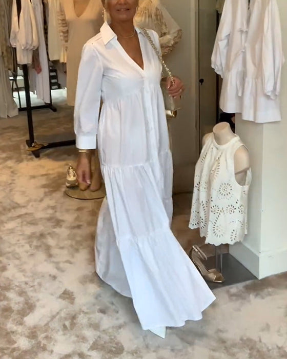 Sukienka zapinana na guziki