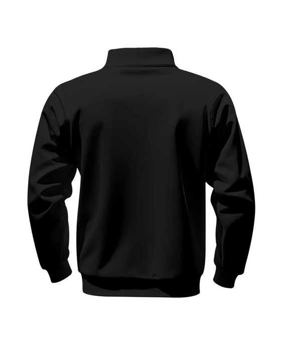 Sweatshirt Jednolity Kolor Stójka Zamek