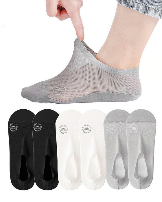 Men's Ice Silk Boat Socks