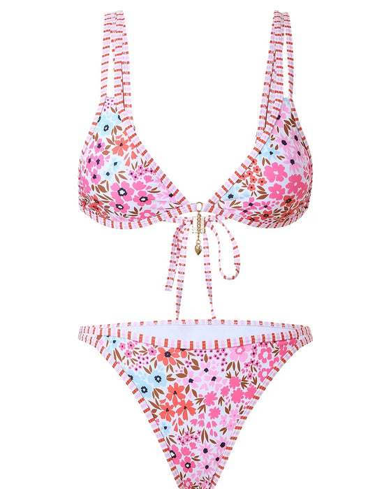 Bikini Seksowny Kwiatowy