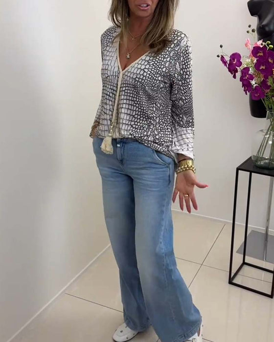 Bluzka z ciekawym wzorem