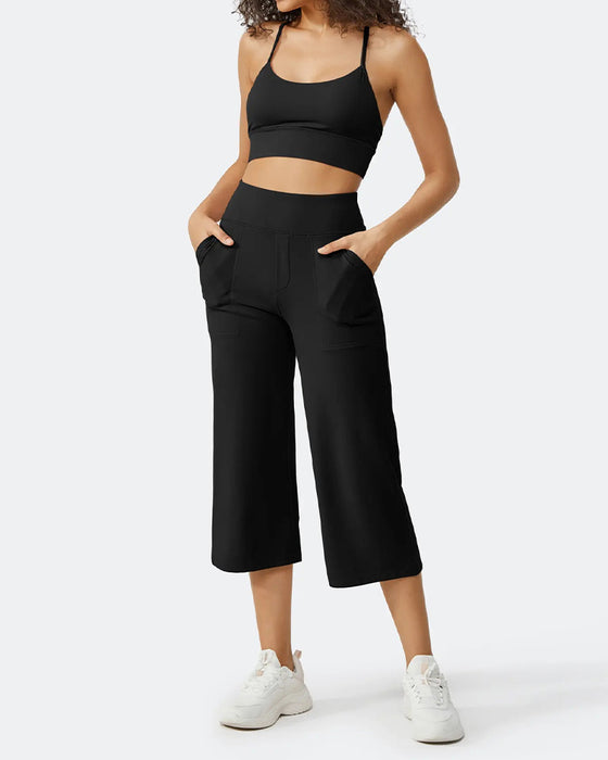 Spodnie Slim Fit Swobodne Uniwersalne Kieszeń