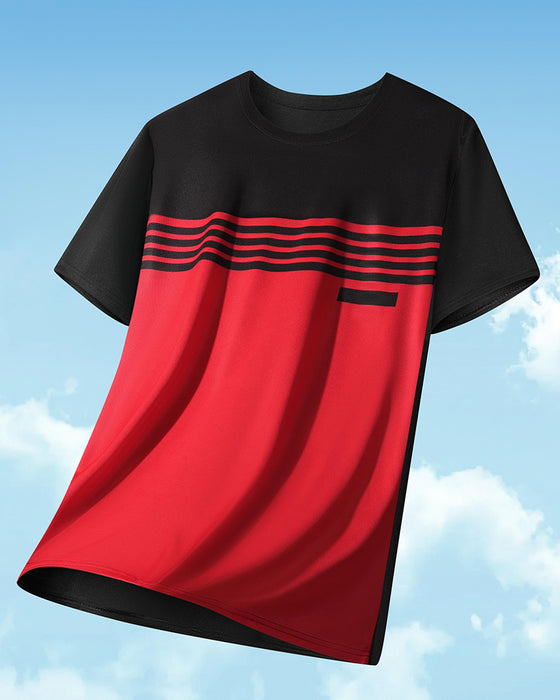 Męski T-Shirt Oddychający Szybkoschnący Krótki Rękaw