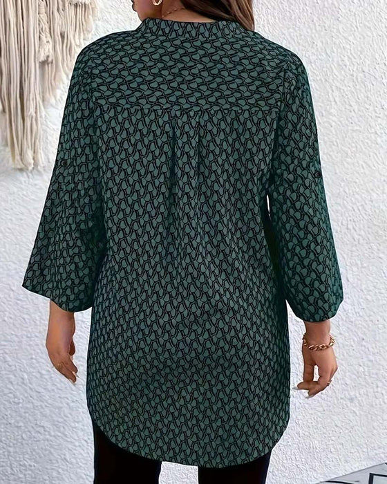 Bluzka Dekolt W Elegancka Wyrafinowana Boho