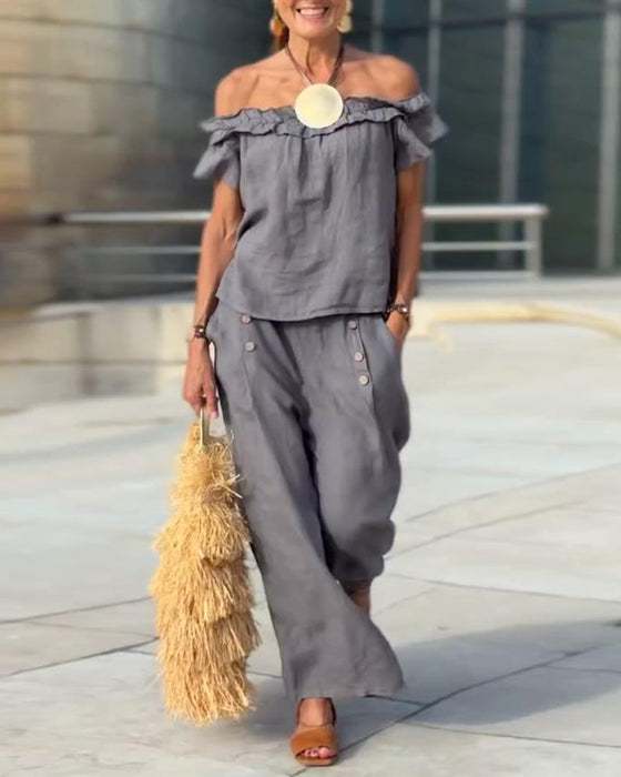 Elegancje Zestaw z Off-the-Shoulder