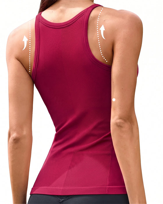 Top Z Wbudowanym Biustonoszem I Otwartym Plecami Sport