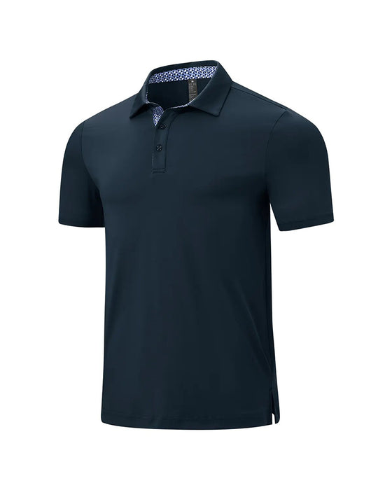 Kontrastowy Kołnierz Koszulka Polo