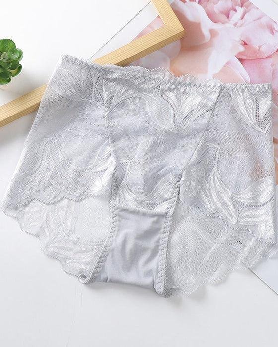 Seksowne koronkowe majtki w jednolitym kolorze