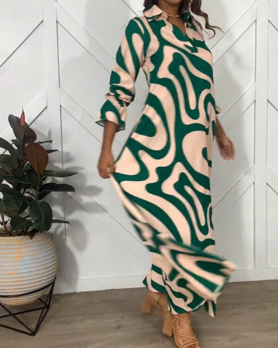 Elegancka sukienka z długim rękawem