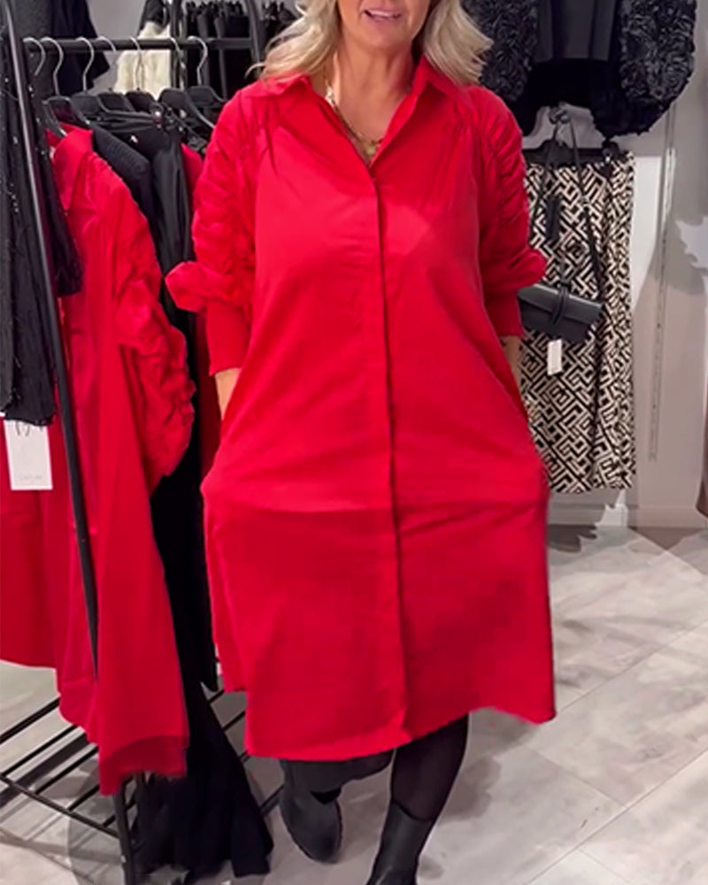 Sukienka Klapa Modna Koszula