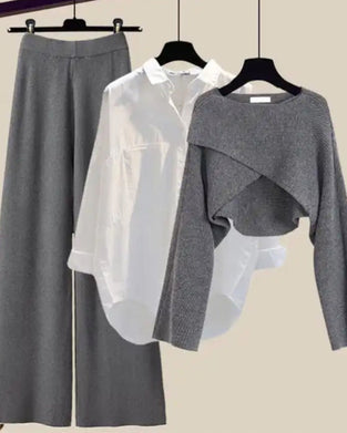 Trzyczęściowy zestaw cross w jednolitym kolorze