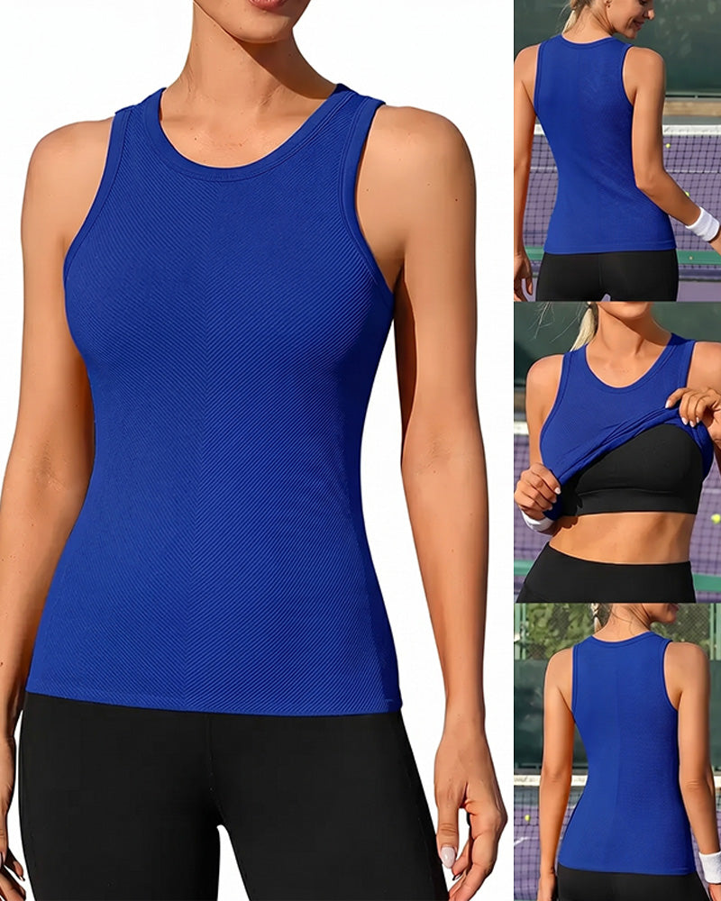 Sportowy Top Z Wbudowanym Biustonoszem