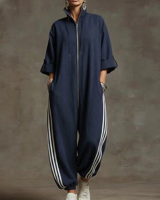 Kombinezon W Paski Sportowy Zamek