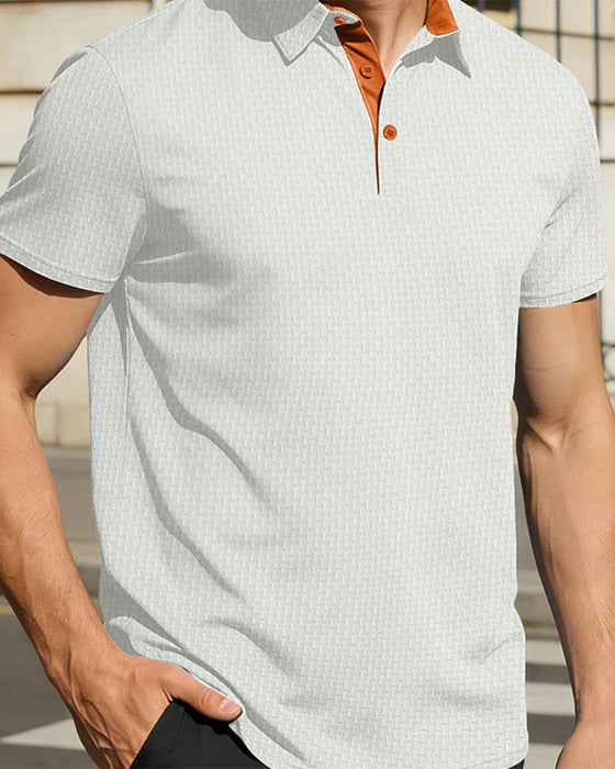 Koszulka Męska T-Shirt, Jednokolorowa, Krótkie Rękawy
