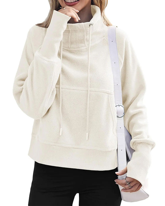 Sweatshirt Swobodny Sznurek Pullover
